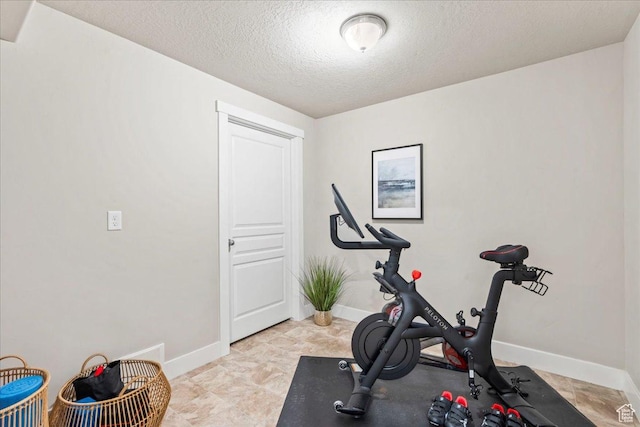 5153 W Bowstring Way S, Jordan, UT 84009 - exercise room with baseboards and a textured ceiling