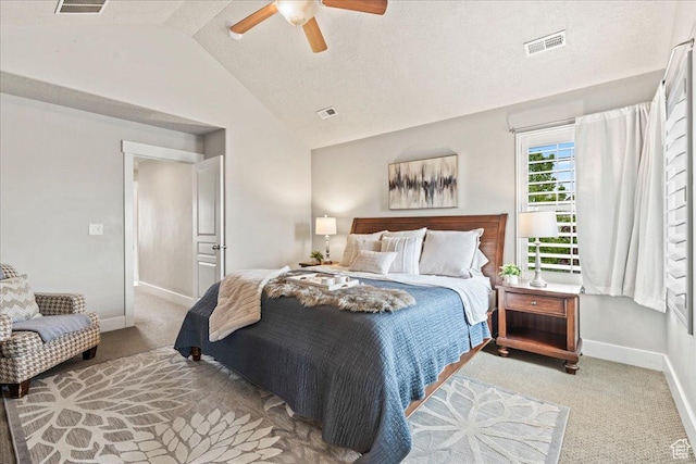 5153 W Bowstring Way S, Jordan, UT 84009 - bedroom with carpet flooring, baseboards, a ceiling fan, and high vaulted ceiling