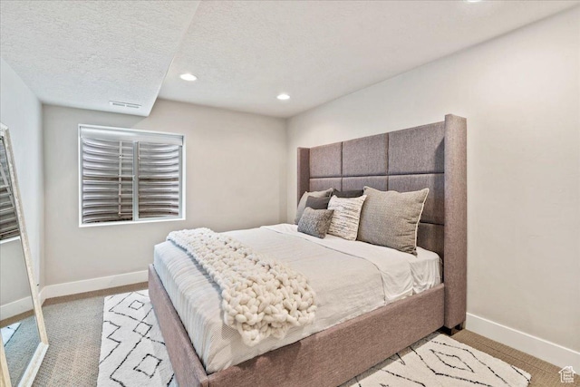 5153 W Bowstring Way S, Jordan, UT 84009 - carpeted bedroom with baseboards, recessed lighting, and a textured ceiling