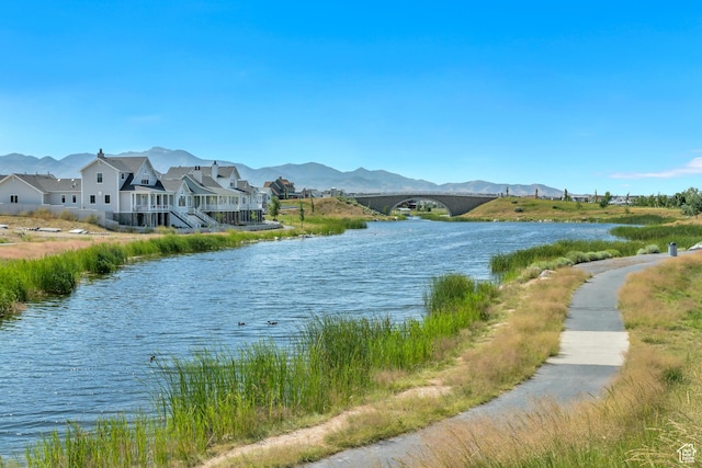 5153 W Bowstring Way S, Jordan, UT 84009 - water view featuring mountains