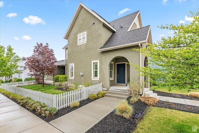 5153 W Bowstring Way S, Jordan, UT 84009 - traditional-style house with stucco siding and a shingled roof
