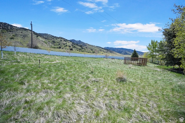 90 S Sherwood Dr, Providence, UT 84332 - view of yard with a water and mountain view