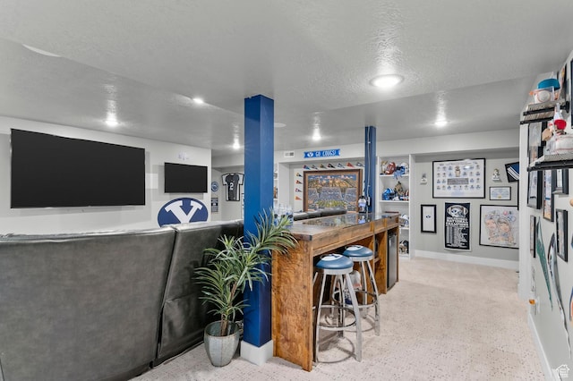2546 N Wister Ln Unit 334, Lehi, UT 84043 - indoor dry bar with baseboards, a textured ceiling, and recessed lighting