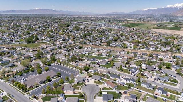 aerial overview of property's location with a mountainous background