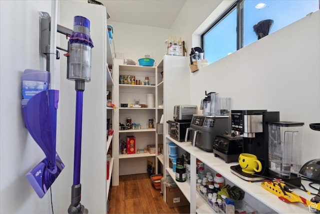 view of storage area