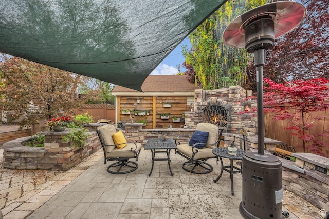 view of patio / terrace featuring a fenced backyard