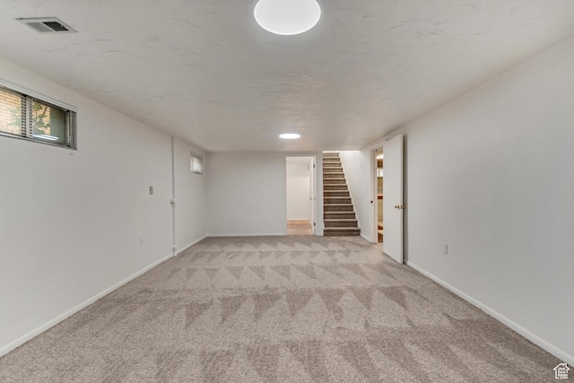 3410 S 2000 E, Millcreek, UT 84109 - finished basement featuring light carpet, stairs, and baseboards