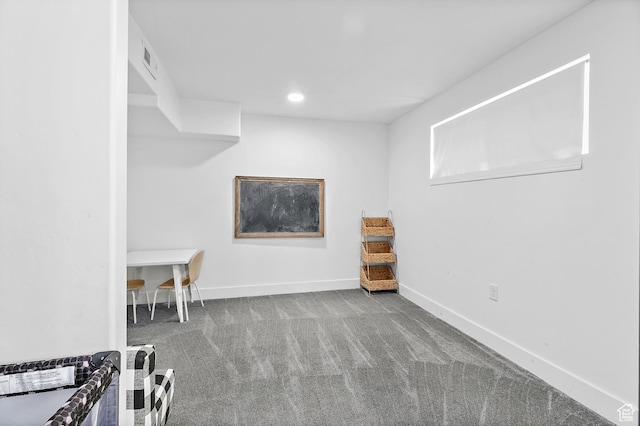spacious closet featuring carpet flooring