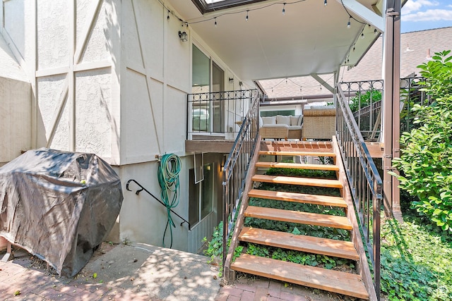 view of stairway