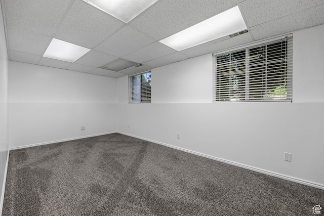 1888 W 1520 N, Clinton, UT 84015 - carpeted spare room featuring a drop ceiling and baseboards