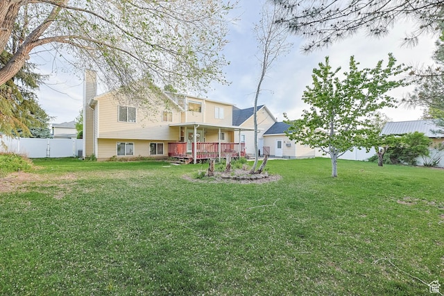 1888 W 1520 N, Clinton, UT 84015 - view of yard with a deck