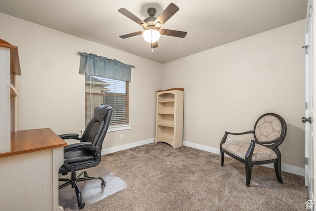 783 W 175 S, Springville, UT 84663 - office with carpet, a ceiling fan, and baseboards