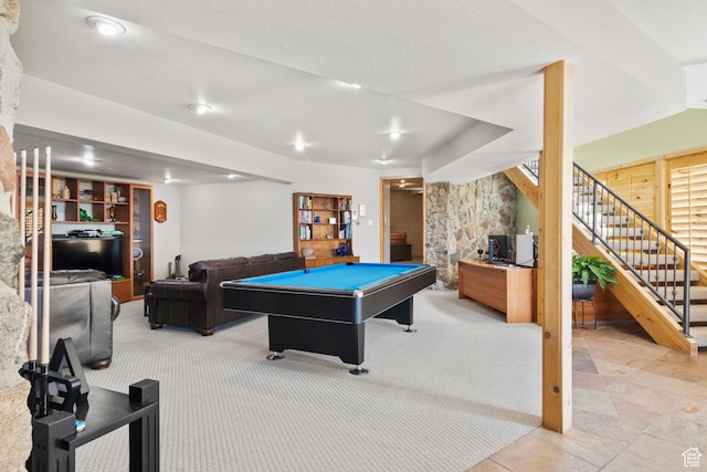 2456 E Bonneville Ter, South Ogden, UT 84403 - playroom with billiards and light carpet