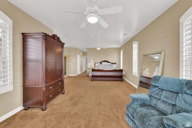 337 S 300 E, Willard, UT 84340 - bedroom featuring light colored carpet, baseboards, and ceiling fan