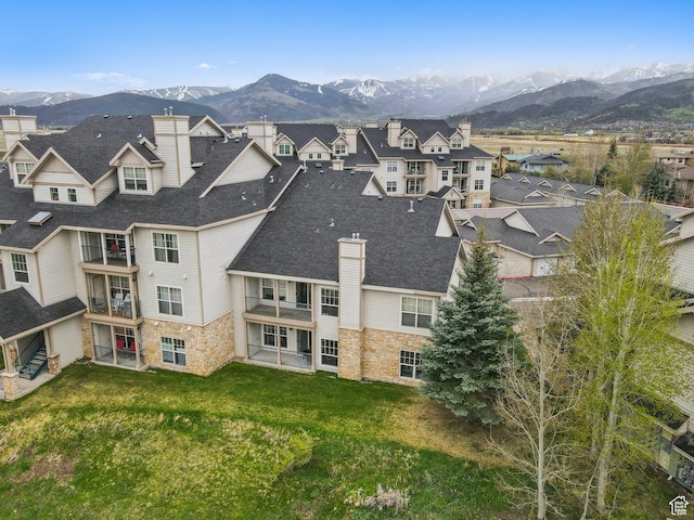 900 Bitner Rd Unit D11, Park City, UT 84098 - aerial view of residential area featuring a mountain backdrop