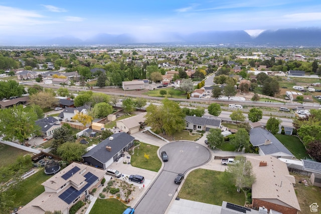 aerial perspective of suburban area