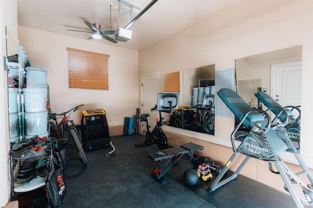 1866 N Matchstick Way, Cedar City, UT 84721 - garage with ceiling fan and a garage door opener