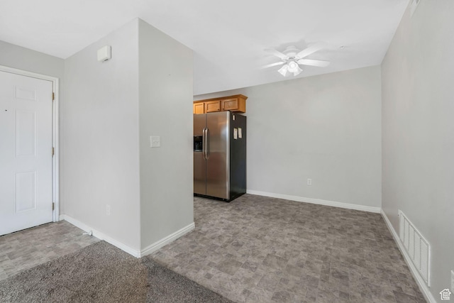 1693 W Westbury Unit D, Lehi, UT 84043 - unfurnished room featuring ceiling fan, baseboards, and carpet flooring