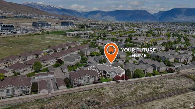 1693 W Westbury Unit D, Lehi, UT 84043 - aerial perspective of suburban area with a mountainous background