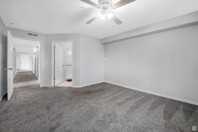 1693 W Westbury Unit D, Lehi, UT 84043 - unfurnished bedroom with carpet, baseboards, and ceiling fan