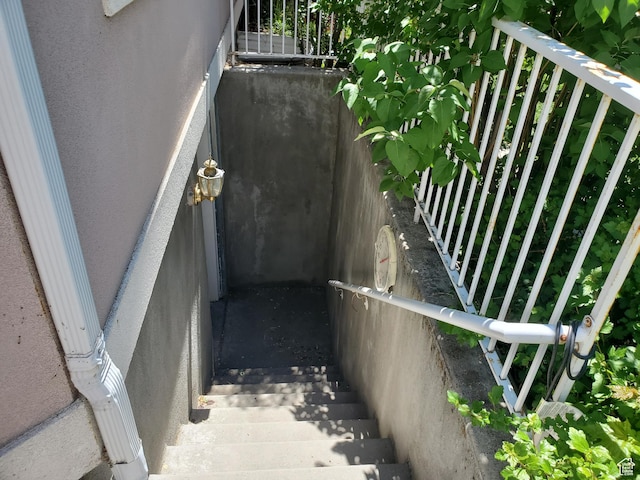 view of staircase
