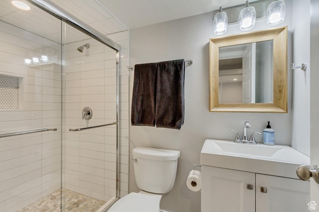 238 E Hillcrest Way N, Salt Lake, UT 84054 - full bath featuring toilet, a stall shower, and vanity