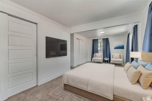 172 E 400 N, Tooele, UT 84074 - carpeted bedroom with crown molding, baseboards, and a closet