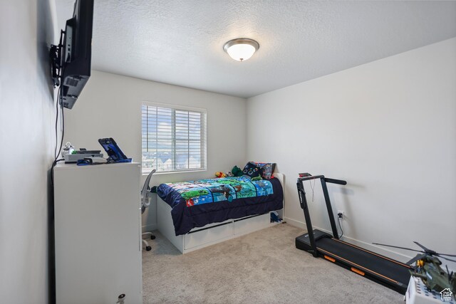 6366 N Wanlass Hl, Eagle Mountain, UT 84005 - bedroom with carpet and a textured ceiling