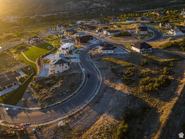 aerial view of property's location featuring nearby suburban area