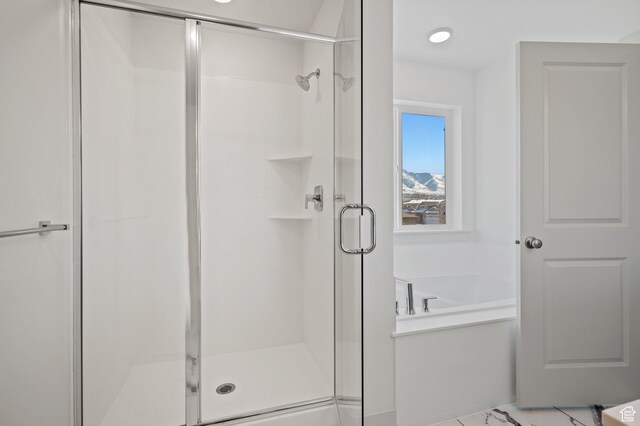 621 S 85 E Unit 24, Smithfield, UT 84335 - bathroom with a shower stall and a garden tub