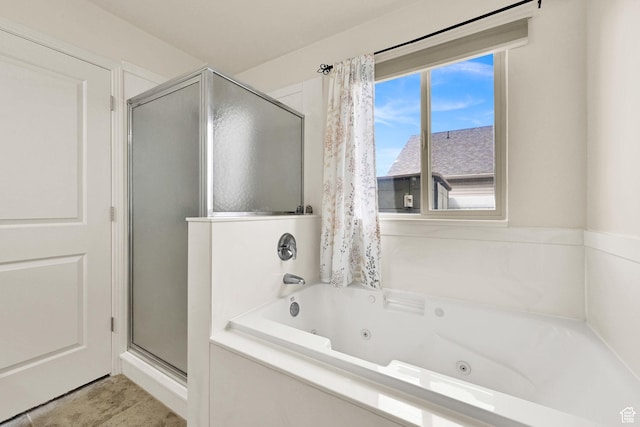 157 W Southwell St, Ogden, UT 84404 - bathroom with a stall shower and a tub with jets
