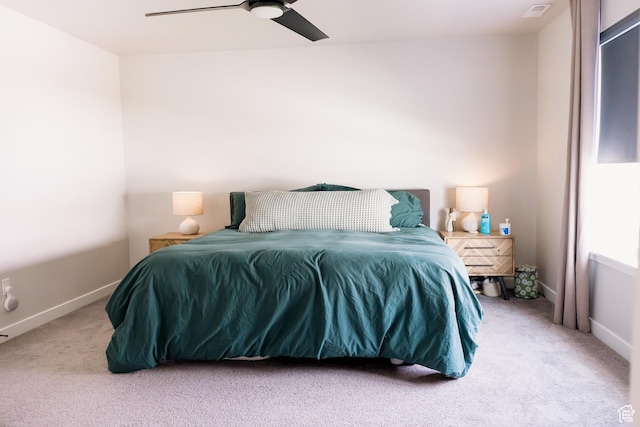 14944 S Beckham Dr W, Herriman, UT 84096 - bedroom featuring carpet, a ceiling fan, and baseboards