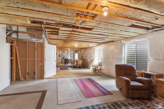 view of basement