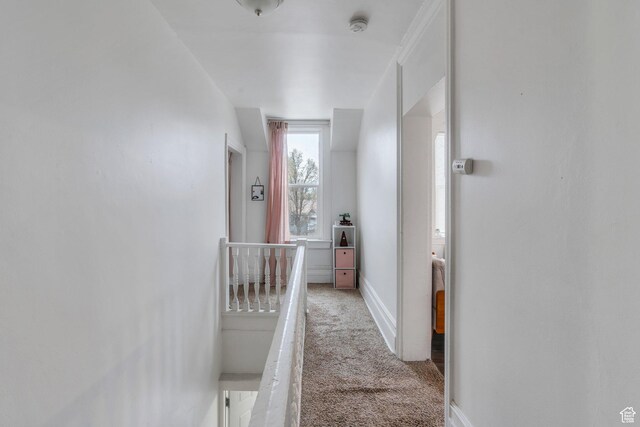 358 W 400 S, Provo, UT 84601 - hallway with an upstairs landing, carpet floors, and baseboards