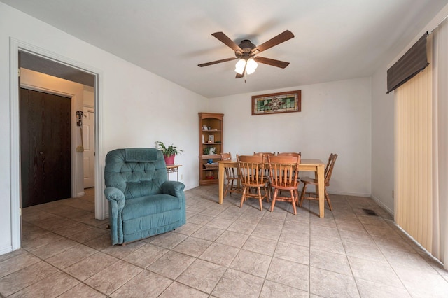825 W Arapahoe Ave S, Salt Lake City, UT 84104 - dining room with ceiling fan