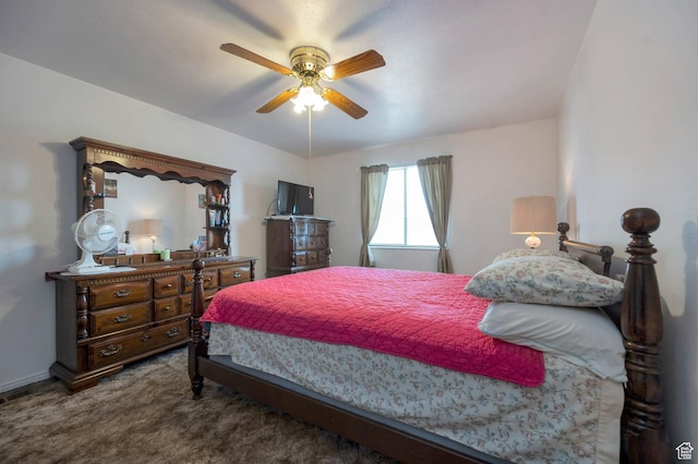 825 W Arapahoe Ave S, Salt Lake City, UT 84104 - carpeted bedroom with a ceiling fan
