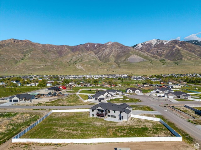 mountain view with nearby suburban area