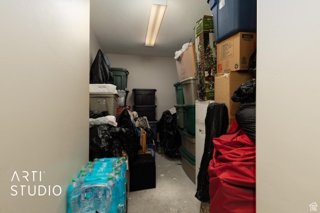 view of storage room