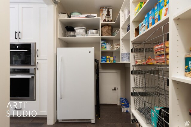 view of storage area