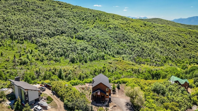 9048 E Acorn Way Unit 984, Heber City, UT 84032 - aerial view of property and surrounding area with a forest and a mountain backdrop