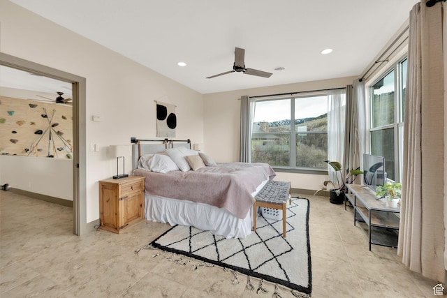 9048 E Acorn Way Unit 984, Heber City, UT 84032 - bedroom featuring baseboards, a ceiling fan, and recessed lighting