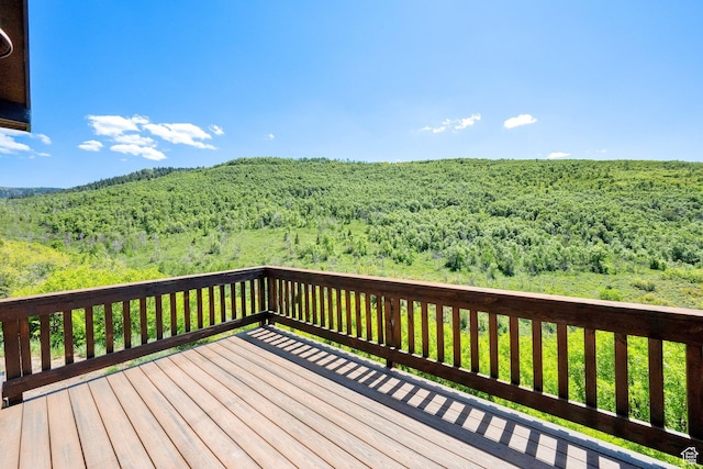 9048 E Acorn Way Unit 984, Heber City, UT 84032 - wooden terrace featuring a view of trees