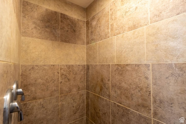 bathroom view of a tile shower