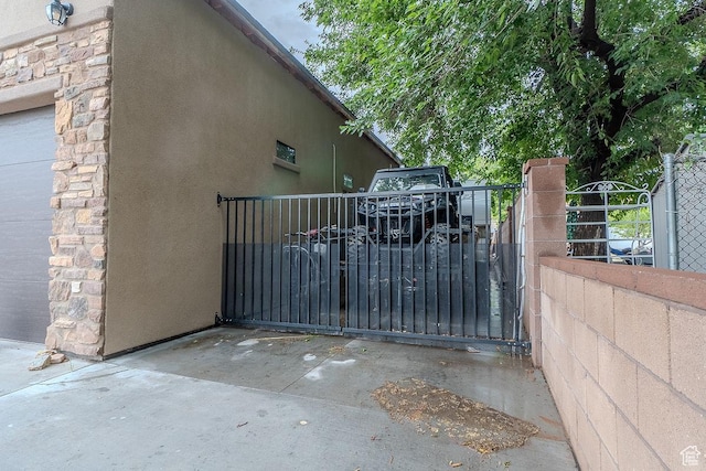 gate with fence