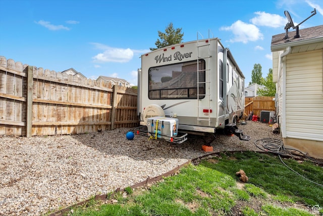 3347 N 1150 E, Layton, UT 84040 - view of yard featuring fence and central AC unit