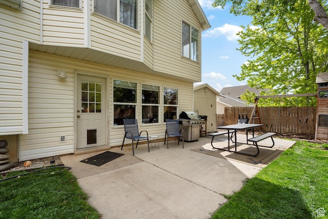 3347 N 1150 E, Layton, UT 84040 - view of patio with fence and a grill