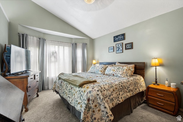 3347 N 1150 E, Layton, UT 84040 - bedroom with carpet and vaulted ceiling