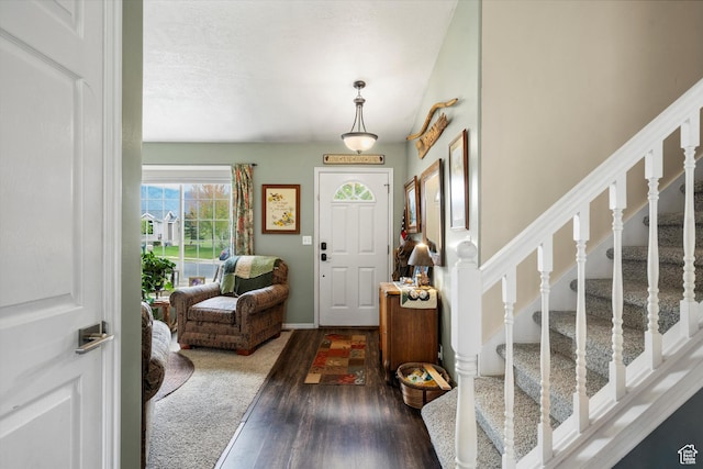3347 N 1150 E, Layton, UT 84040 - entrance foyer with wood finished floors, stairs, and baseboards