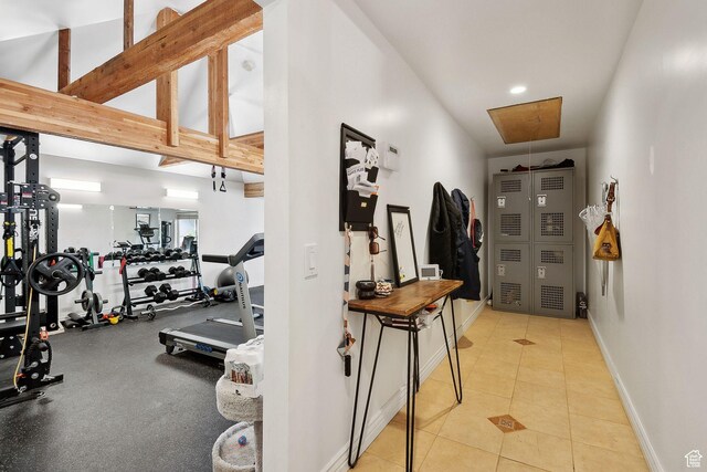 2625 E Kentucky Ave, Holladay, UT 84117 - corridor with tile patterned floors and baseboards