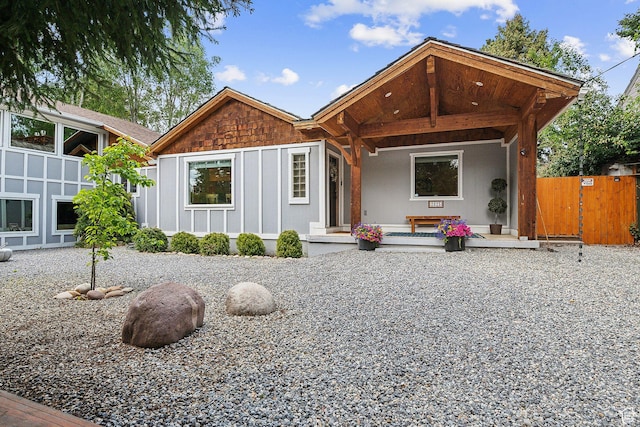2625 E Kentucky Ave, Holladay, UT 84117 - rear view of house featuring fence and board and batten siding